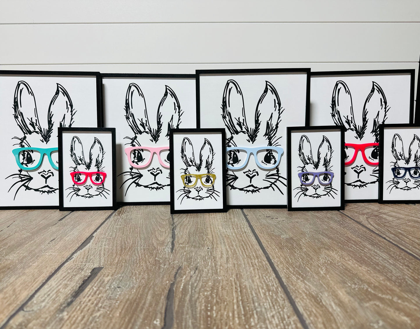 Hipster Bunny Shelf Sitter/Leaner