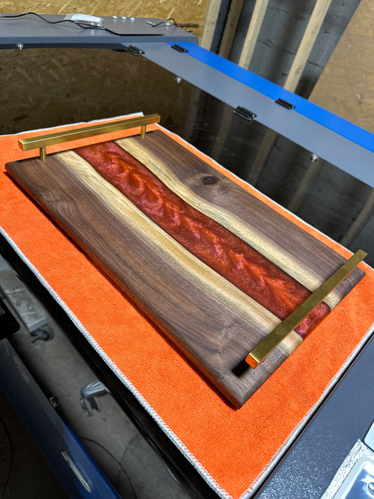 Epoxy river Charcuterie Board