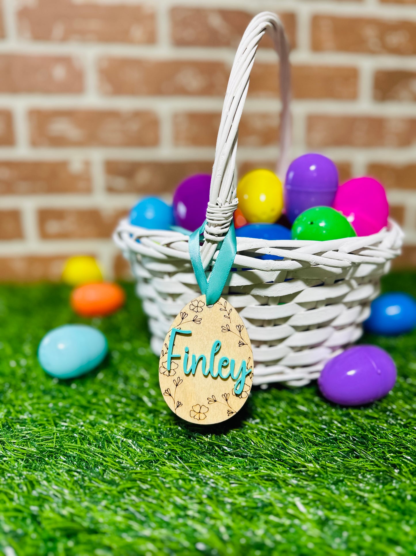 Easter Egg Basket Tag