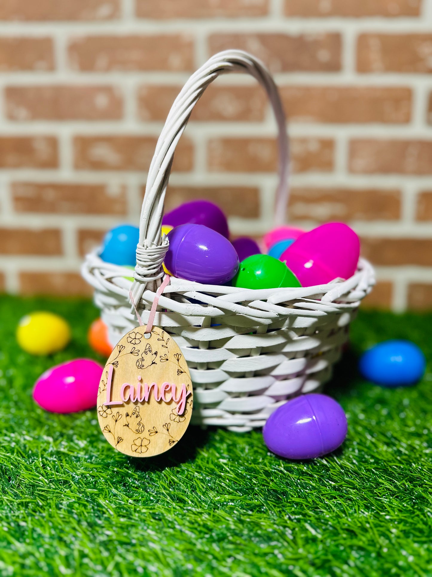 Easter Egg Basket Tag